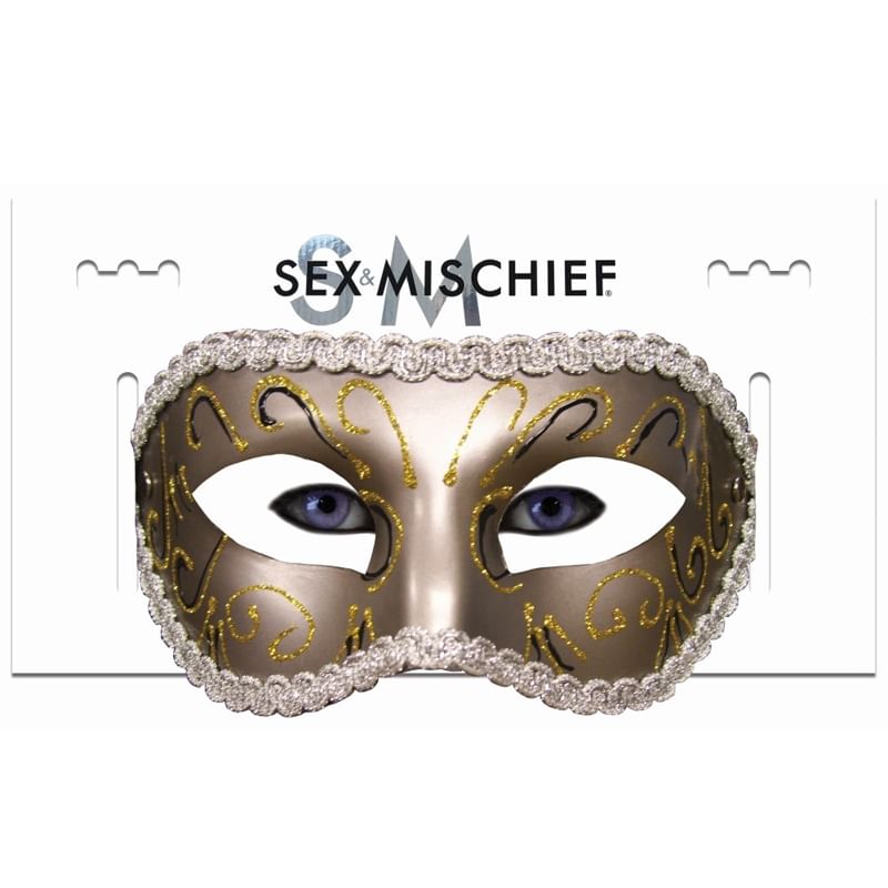SS S&M Masquerade Mask Gold