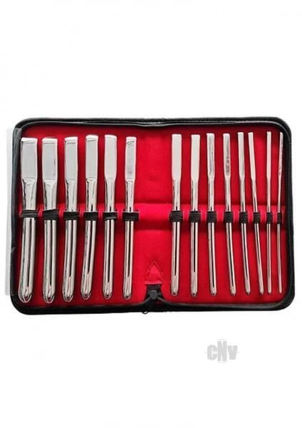 Rouge Stainless Steel Uterine Hegar Set 14 Pieces In Case