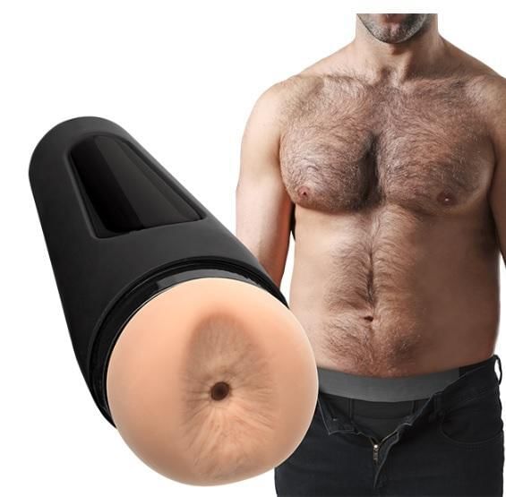 Man Squeeze Bear Ass Francois Sagat Beige Stroker