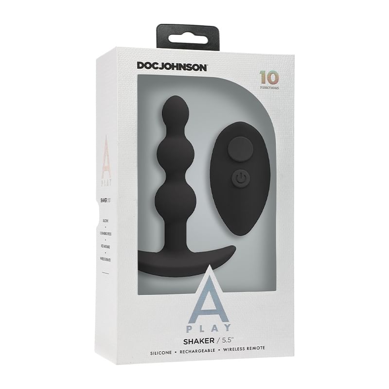 A-Play BEADED VIBE Rechar Sil Anal Plug