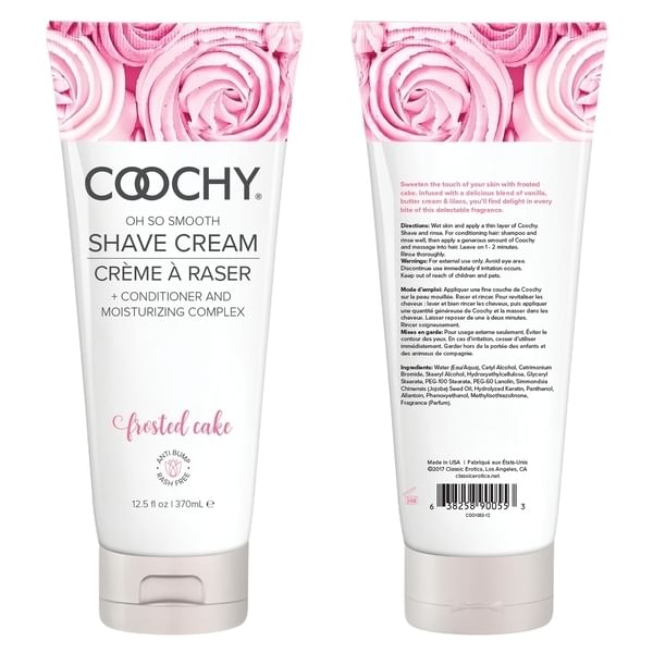 Coochy shave cream frosted cake 12.5 oz