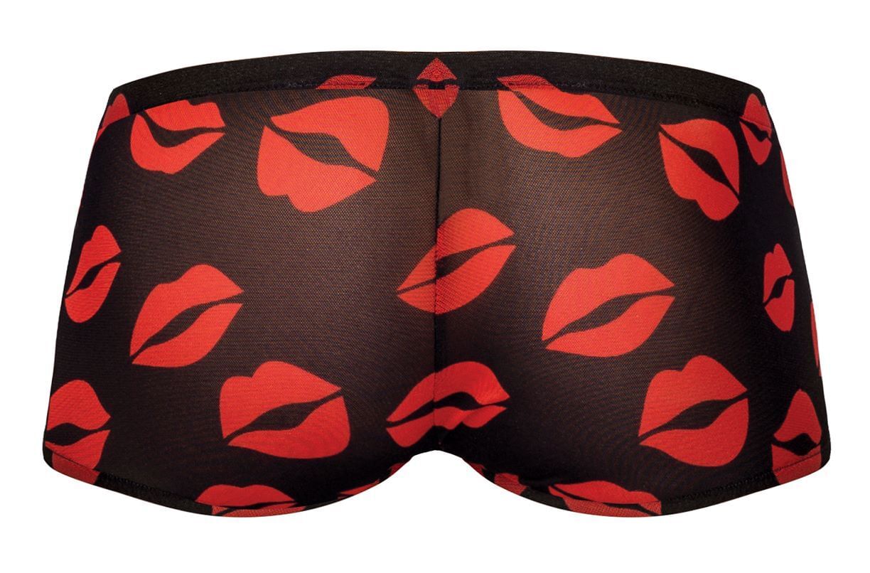 Mini short sheer lips black small