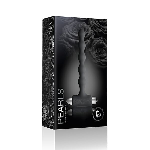 Petite sensations pearls black plug